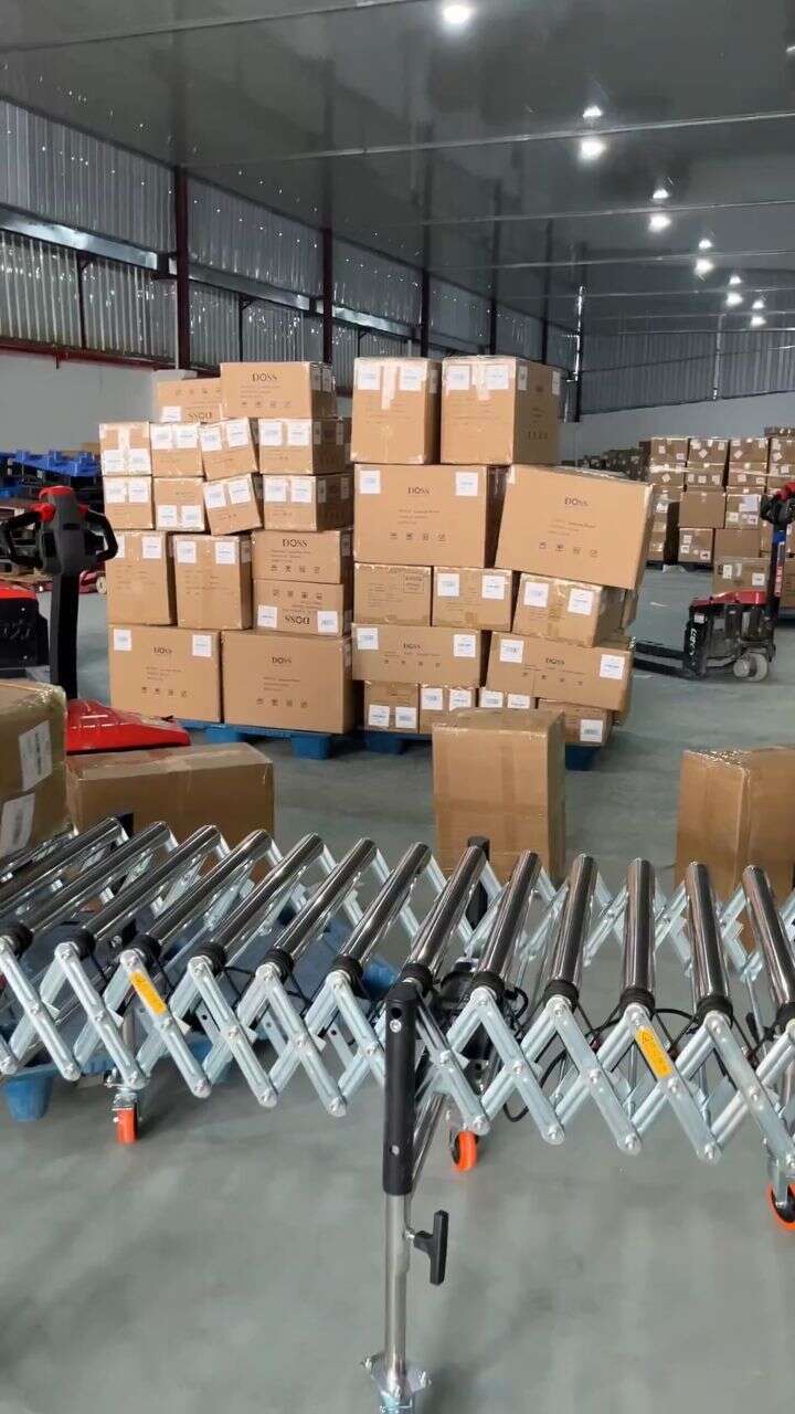Roller conveyor warehouse-in connection - 1